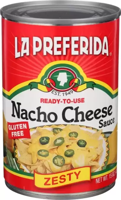 La Preferida Shelf Stable Pourable Zesty Nacho Cheese Sauce 15 Oz Can