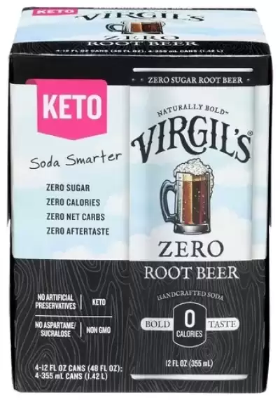 Zero Sugar Rootbeer, Pack Of 4