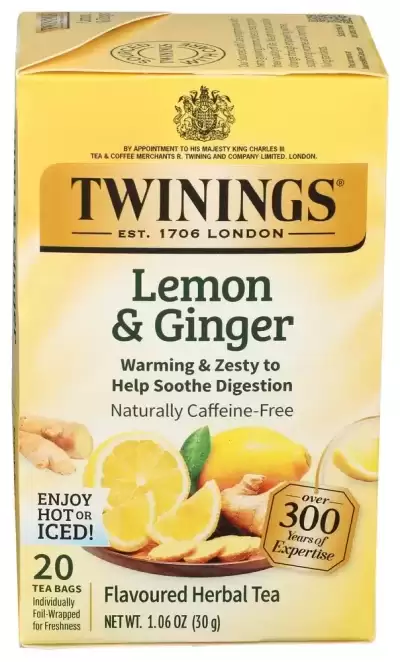 Twinings Lemon And Ginger Tea - 20Ct