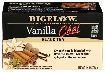 Bigelow Vanilla Chai Black Tea Bags - 20Ct