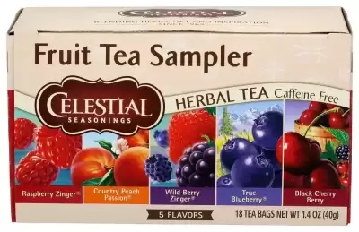 Celestial Seasonings Fruit Tea Sampler Herbal Variety Pack Tea Bags
