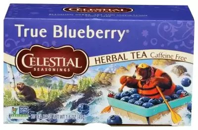 Celestial Seasonings Herbal Tea True Blueberry - Caffeine Free | 20 Bags