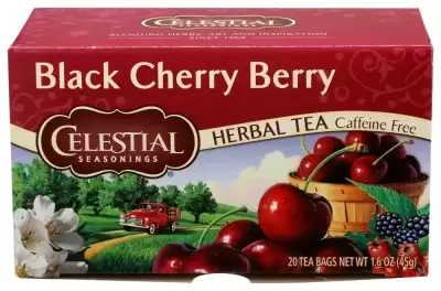 Celestial Seasonings Black Cherry Berry Herbal Tea - Caffeine Free | 20 Bags