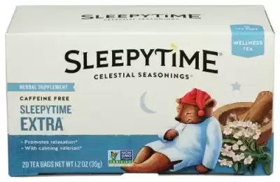 Celestial Seasonings Sleepytime Extra Wellness Tea Bags - Caffeine Free - 20Ct