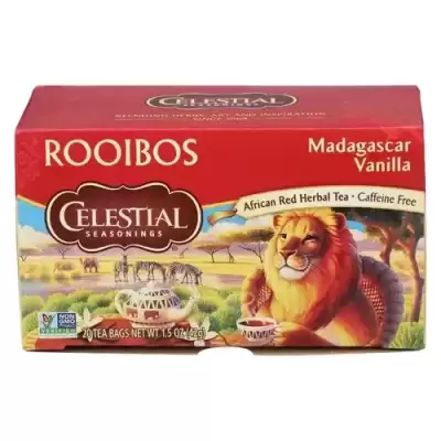 Celestial Seasonings Rooibos Herbal Tea Madagascar Vanilla - Caffeine Free | 20 Bags