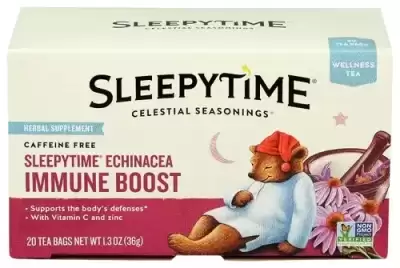 Celestial Seasonings, Wellness Tea, Sleepytime? Echinacea Immune Support, Caffeine Free, 20 Tea Bags