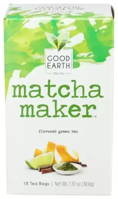 Good Earth Teas, Green Tea Matcha Sweet And Spicy, 18 Bags