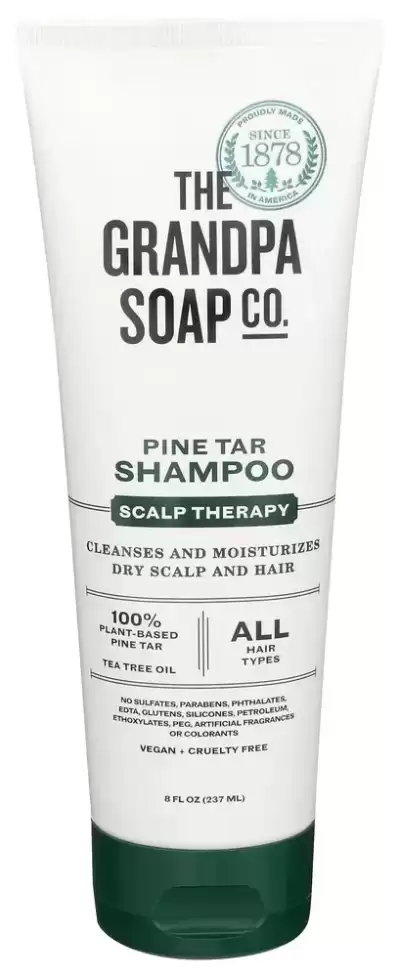 The Grandpa Soap Co. Pine Tar Shampoo Scalp Therapy 8 Fl Oz (237 Ml)