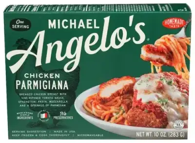 Michael Angelos Chicken Parmigiana Breaded Chicken Breast With Vine-Ripened Tomato Sauce, Spaghettin