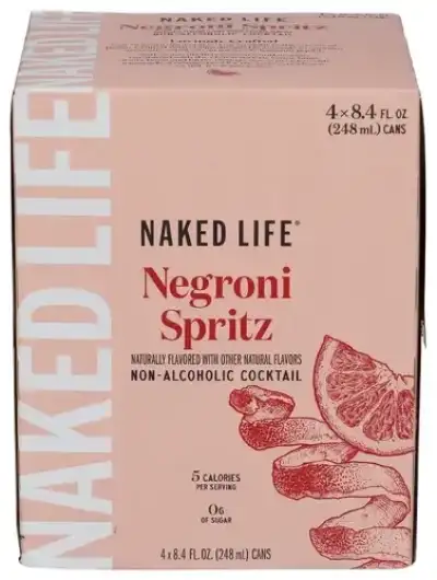 Naked Life Non-Alcoholic Drinks, Negroni Spritz - Low Calorie Alcohol-Free Spirits With Zero Sugar -