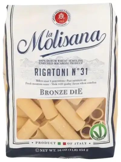 La Molisana , Pasta Rigatoni Bronzo, 16 Oz (Case Of 12)