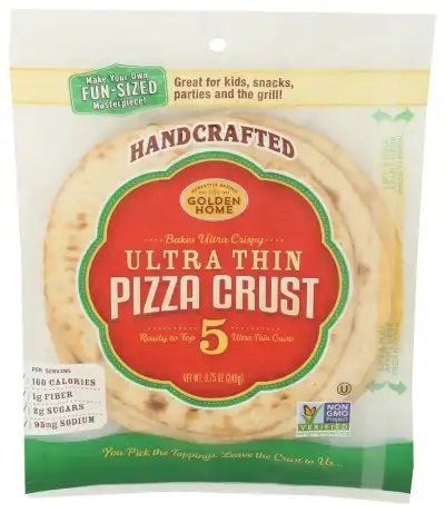 Golden Home , Ultimate Thin Pizza Crust 7 Inch, 8.75 Oz(Case Of 10)