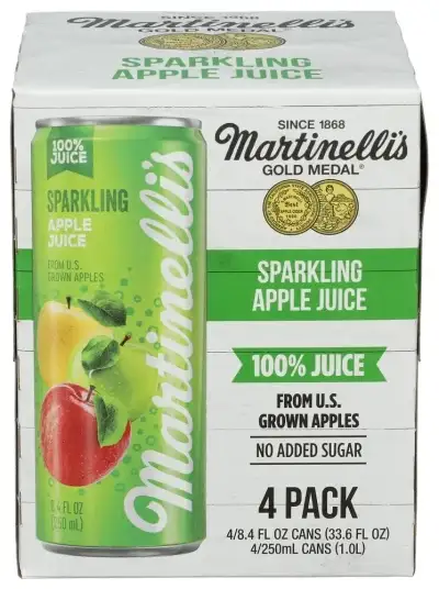 Martinelli S Sparkling Apple Juice 4Pk, 8.4 Fz