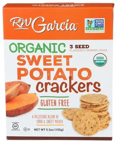 Rw Garcia , Cracker Sweet Potato Org, Case Of 6 X 5.5 Oz