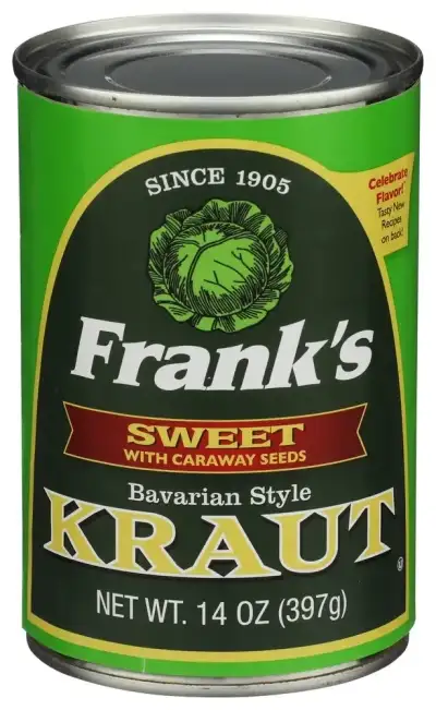 Franks Frank S Bavarian Style Sauerkraut 14 Oz Can