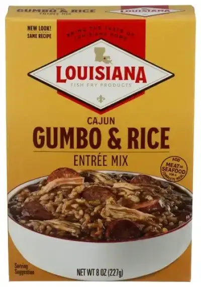 Louisiana Fish Fry 274518 8 Oz. Gumbo With Rice