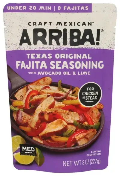 Arriba ! Texas Original Steak And Chicken Fajita Seasoning - 8Oz