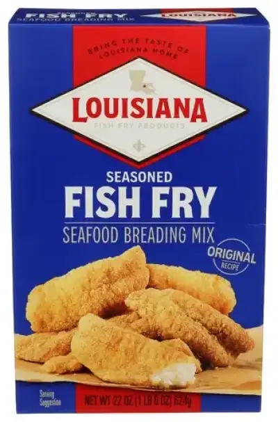 Louisiana Fish Fry Louisiana Seasoned Fish Fry Breading Mix - 22Oz