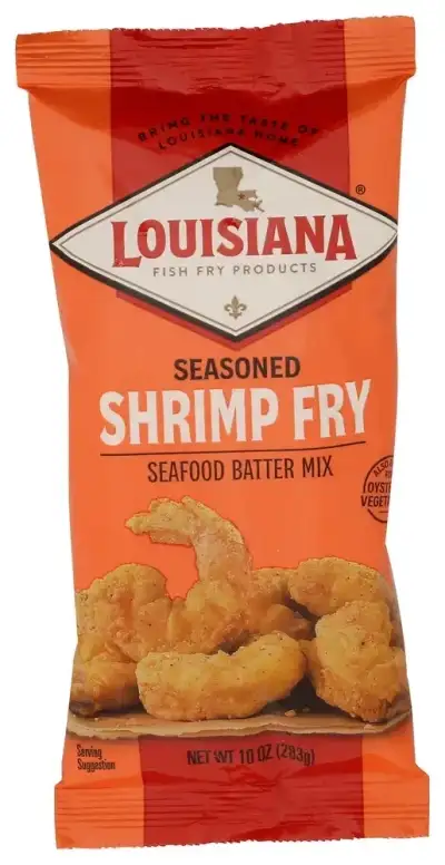 Louisiana Fish Fry Louisiana Seasoned Crispy Shrimp Fry Batter Mix - 10Oz
