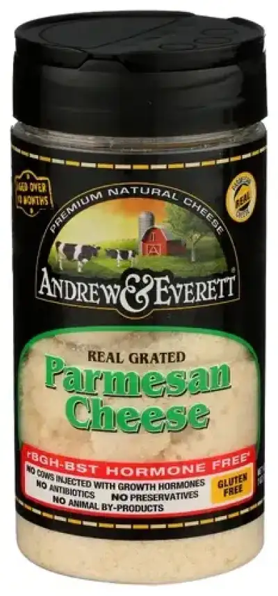 Andrew & Everett , Cheese Grated Parmesan, 7 Oz (Case Of 6)