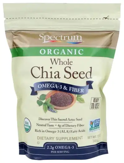 Spectrum Essential S, Organic Whole Chia Seed, 12 Oz Cvs