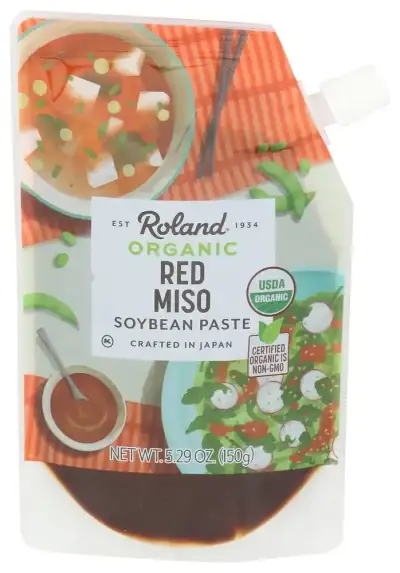 Roland Foods Organic Red Miso Paste, Specialty Imported Food, 5.29 Ounce Pouch