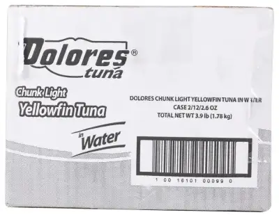 Dolores , Chunk Light Yellowfin Tuna In Wat, 2.6 Ounce