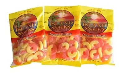 Island Snacks Eb Peach Rings