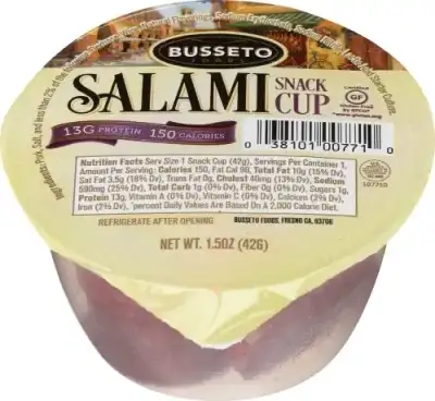 Busseto Salami Nugget Snack Cup