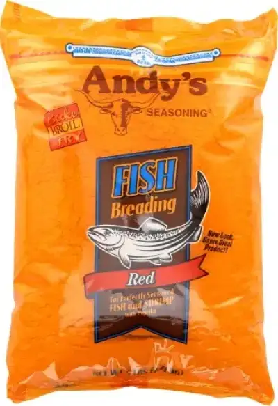Andys 61844 5 Lbs. Breading Fish Red