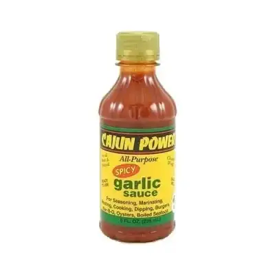 Cajun Power Spicy Garlic Sauce 8 Oz Bottle