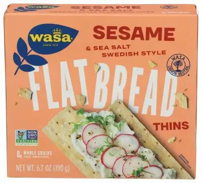 Wasa Flatbread Thins Sesame & Sea Salt 6.7 Oz