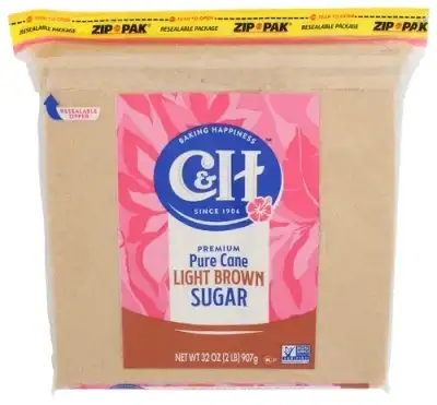 C & H Premium Pure Cane Light Brown Sugar - 2Lbs