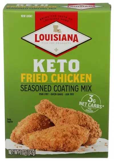 Louisiana Fish Fry Keto Seasoned Coating Mix 5Oz