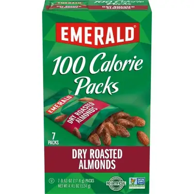 Emerald Eb Emerald Dry Roasted Almonds, 100 Calorie Pack