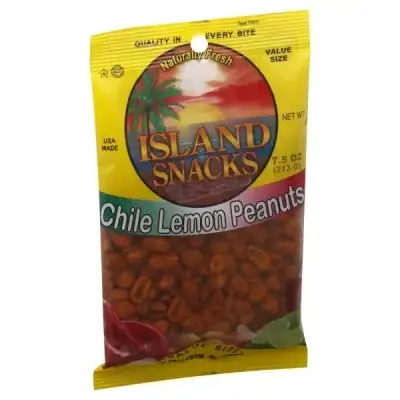 Island Snacks Eb Island Snacks Chile Lemon Peanuts 8 Oz.