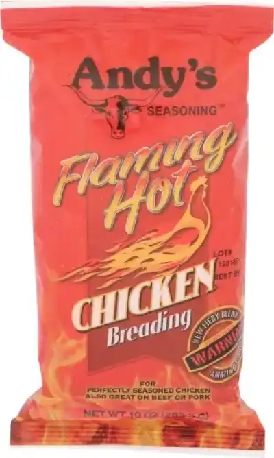 Andys , Flaming Hot Chicken Breading, 10 Oz  (Case Of 12)