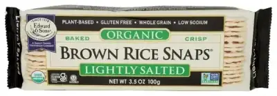 Edward & Sons Organic Lightly Salted Brown Rice Snaps, 3.5 Oz