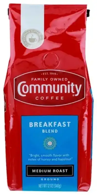 Community Coffee Breakfast Blend Medium Roast Ground Coffee - 12Oz