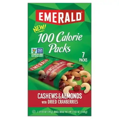 Emerald Eb Emerald Nuts, 100 Calorie Cashew Almond Cranberry, 7 Ct, 4.83 Oz - 0.69 Oz Cvs