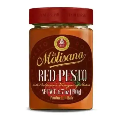 La Molisana Pesto Rosso - Authentic Italian Red Pesto Sauce Sun-Dried Tomatoes Grana Padano Cheese N