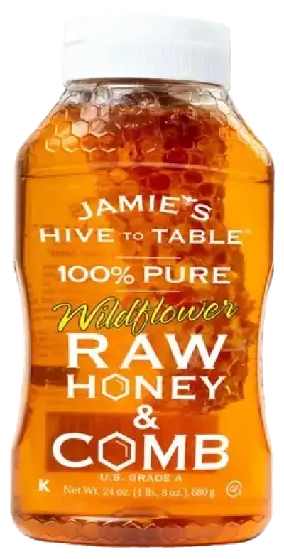 Hive To Table Honey Farms Jamie S Hive To Table Wildflower Honey & Comb Honeycomb Raw & Unfiltered 2