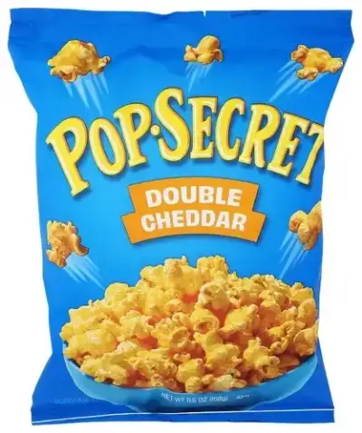 Popsecret Pop Secret Double Cheddar Ready To Eat Popcorn, 5.5Oz Bag - Made With Non-Gmo Corn, Certif