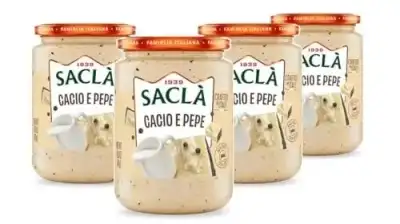 Sacla Cacio E Pepe Pasta Sauce Authentic Italian Pecorino Romano Cheese & Black Pepper Pasta Sauce F