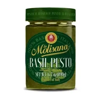 La Molisana Pesto Al Basilico Sauce N?92 - Authentic Italian Pesto Sauce Fresh Basil Extra Virgin Ol