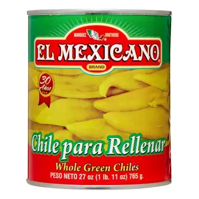El Mexicano, Whole Green Chiles, 27 Oz