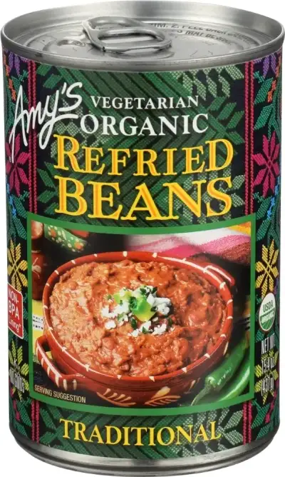 Amys, Organic Traditional Refried Beans, 15.4 Oz(Case Of 12)