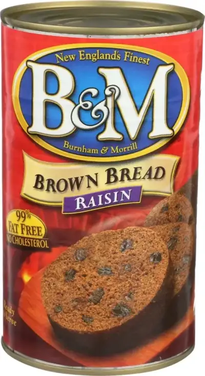 B&M Brown Bread Raisin Shelf-Stable 16 Oz Can