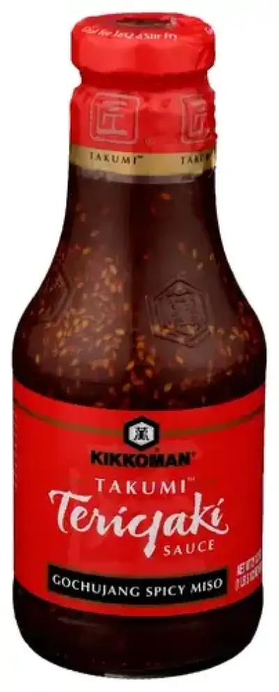 Kikkoman Takumi Teriyaki Gochujang Spicy Miso 21.5 Fl Oz Glass Bottle Spicy Korean Chili Miso Flavor