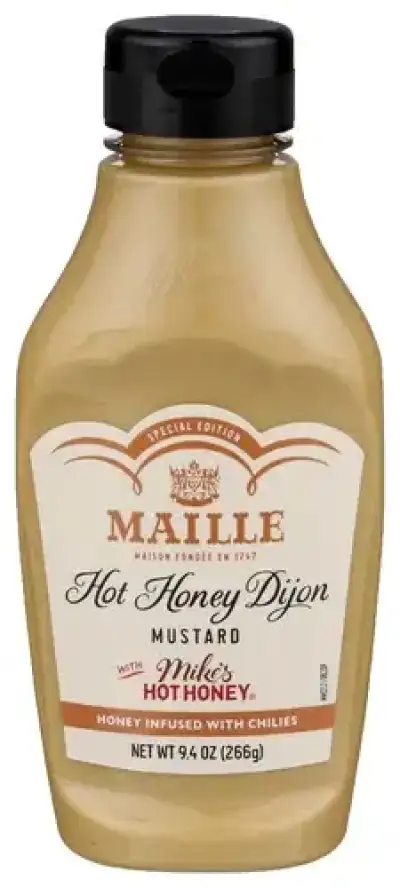 Maille, Mustard Hot Honey Dijon Squeeze Bottle, 9.4 Oz(Case Of 6)